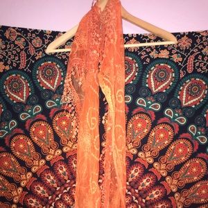 Orange Light Weight Scarf